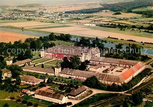 Corvey Fliegeraufnahme Schloss gefuerstete Reichsabtei Corvey Kat. Hoexter