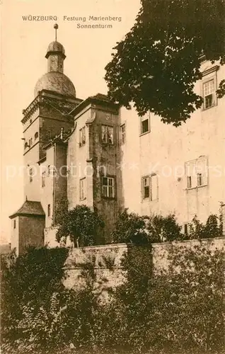 Wuerzburg Festung Marienberg Sonnenturm Wuerzburg Kat. Wuerzburg