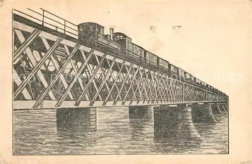 Warschau Masowien Eisenbahnbruecke Warschau Masowien Kat. Warschau