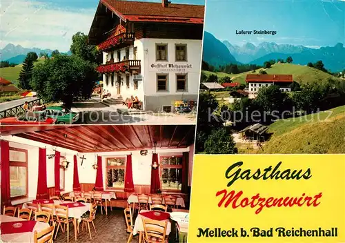 Melleck Gasthaus Motzenwirt Loferer Steinberge Melleck Kat. Schneizlreuth