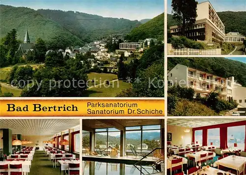 Bad Bertrich Parksanatorium Dr Schiche Restaurant Stadtpanorama Bad Bertrich Kat. Bad Bertrich