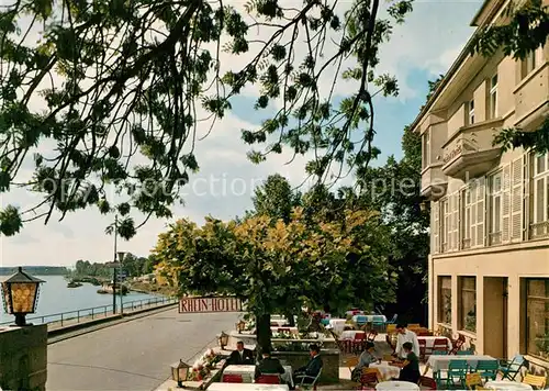 Oppenheim Hotelbetriebe Platen Rheinhotel am Rhein Terrasse Oppenheim Kat. Oppenheim Rhein