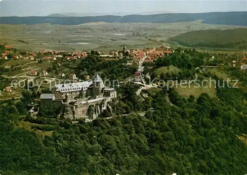 AK / Ansichtskarte Waldeck Edersee Schloss Fliegeraufnahme Waldeck Edersee