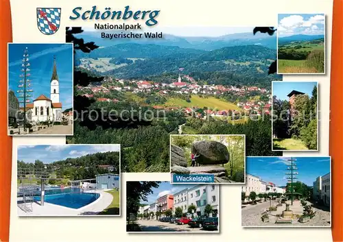 Schoenberg Bayerischer Wald Ortsansichten Wackelstein Schoenberg Bayerischer