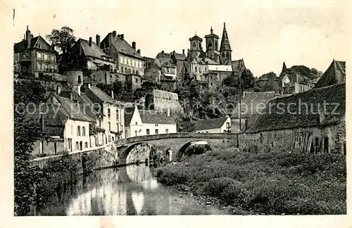 Semur en Auxois Les rives de Armacnon vers le Pont Pinard Semur en Auxois Kat. Semur en Auxois