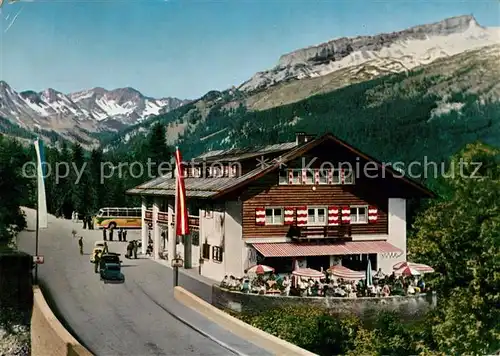 AK / Ansichtskarte Kleinwalsertal Grenzgasthof Walserschanz Hoch Ifen Kleinwalsertal Kat. Oesterreich