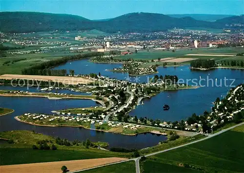 AK / Ansichtskarte Rinteln Erholungsgebiet Doktorsee Fliegeraufnahme Rinteln Kat. Rinteln