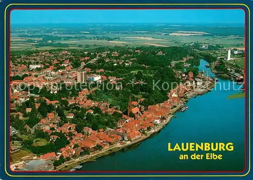 AK / Ansichtskarte Lauenburg Elbe Fliegeraufnahme Lauenburg Elbe Kat. Lauenburg  Elbe