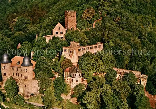 AK / Ansichtskarte Wertheim Main Schloss Fliegeraufnahme Wertheim Main Kat. Wertheim