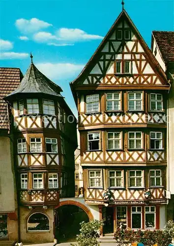 AK / Ansichtskarte Wertheim Main Hahn sches Haus Marktplatz Wertheim Main Kat. Wertheim