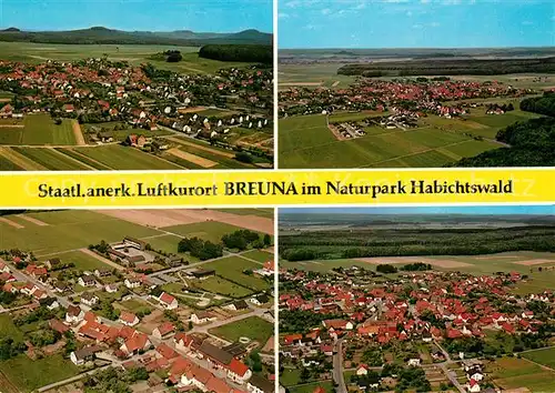 AK / Ansichtskarte Breuna Fliegeraufnahme Breuna Kat. Breuna