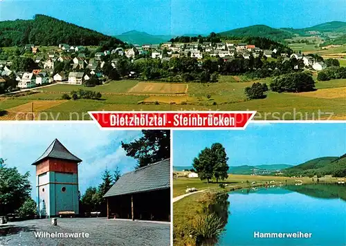 AK / Ansichtskarte Steinbruecken Wilhelmswarte Hammerweiher  Steinbruecken Kat. Dietzhoelztal