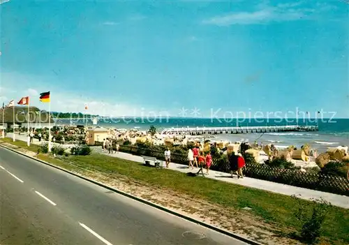 AK / Ansichtskarte Haffkrug Ostseebad Promenade Strand  Haffkrug Ostseebad Kat. Scharbeutz