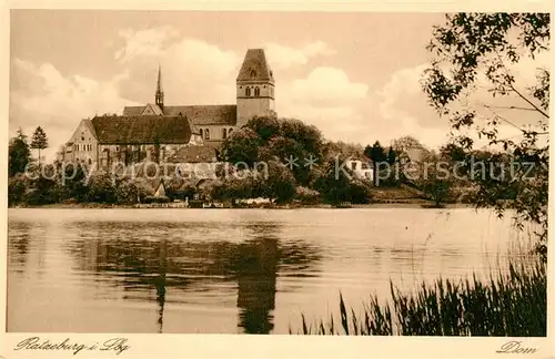 AK / Ansichtskarte Ratzeburg Uferpartie am Ratzeburger See Blick zum Dom Naturpark Lauenburgische Seen Kupfertiefdruck Ratzeburg Kat. Ratzeburg