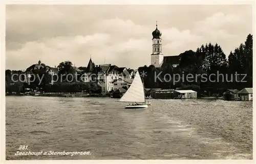 AK / Ansichtskarte Seeshaupt Partie am Starnbergersee Seeshaupt Kat. Seeshaupt