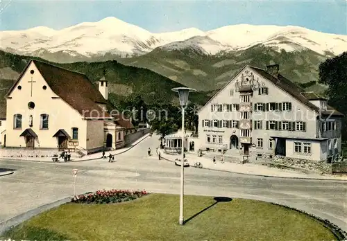 AK / Ansichtskarte Knittelfeld Steiermark Kapuzinerplatz Kapuzinerkirche Postgebaeude Zinken Knittelfeld Steiermark Kat. Knittelfeld