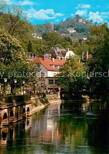 AK / Ansichtskarte Bad Kissingen Kurpromenade Burgruine Bodenlaube Bad Kissingen Kat. Bad Kissingen