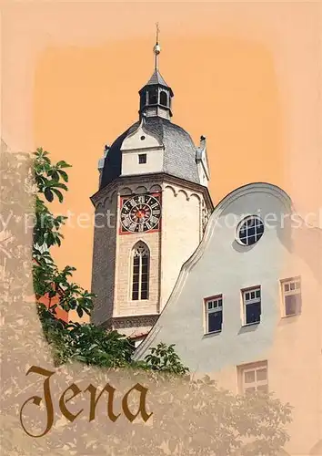 AK / Ansichtskarte Jena Thueringen Kirchturm Jena Thueringen