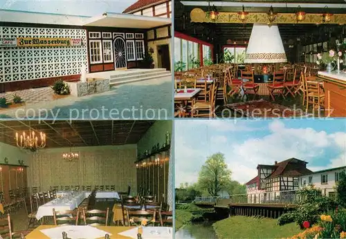 AK / Ansichtskarte Harpstedt Cafe Restaurant Zur Wasserburg Harpstedt Kat. Harpstedt