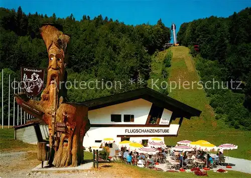 AK / Ansichtskarte Oberstdorf Skiflugschanzen Stube Sepp Weiler Holzschnitzereien Huber Karte Nr 10.903 Oberstdorf Kat. Oberstdorf