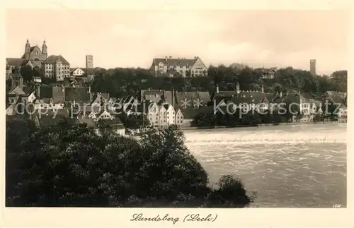 AK / Ansichtskarte Landsberg Lech Partie am Lech Landsberg Lech Kat. Landsberg am Lech