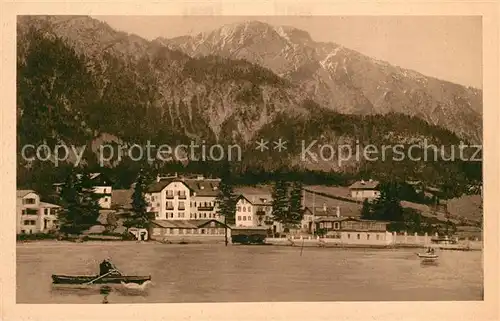 AK / Ansichtskarte Kochel See Seehotel und Pension Grauer Baer  Kochel See Kat. Kochel a.See