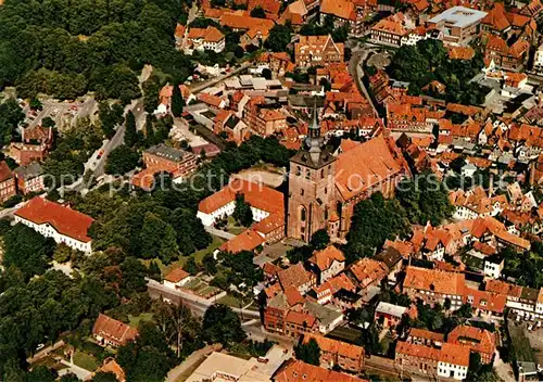 AK / Ansichtskarte Lueneburg Fliegeraufnahme Kirchenpartie Lueneburg Kat. Lueneburg