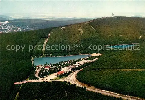 AK / Ansichtskarte Hahnenklee Bockswiese Harz Fliegeraufnahme Sporthotel Cafe Kreuzeck Hahnenklee Bockswiese Kat. Goslar