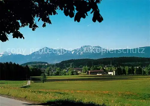 AK / Ansichtskarte Kirchanschoering Watzmann Hochstaufen Zwiesel Panorama Kirchanschoering Kat. Kirchanschoering