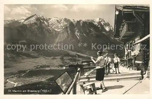 AK / Ansichtskarte St Martin Grasberg Aussichtsterrasse St Martin Grasberg Kat. Garmisch Partenkirchen