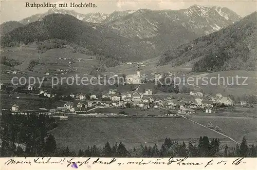 AK / Ansichtskarte Ruhpolding mit Hochfelln Ruhpolding Kat. Ruhpolding