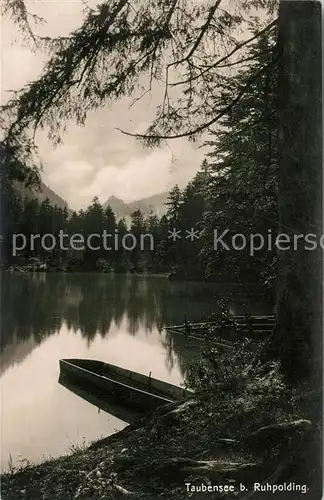 AK / Ansichtskarte Ruhpolding Am Taubensee Ruhpolding Kat. Ruhpolding