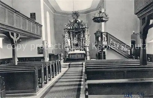 AK / Ansichtskarte Uffenheim Spitalkirche Inneres Uffenheim Kat. Uffenheim