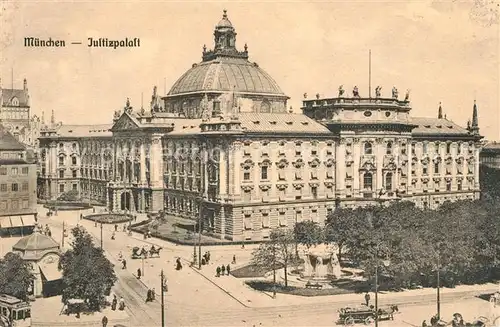 AK / Ansichtskarte Muenchen Justizpalast Muenchen Kat. Muenchen