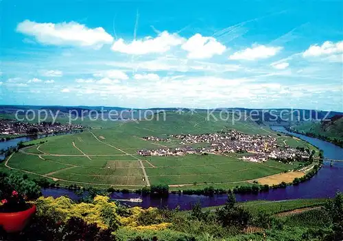 AK / Ansichtskarte Trittenheim Mosel Panorama Grosse Moselschleife Trittenheim Mosel Kat. Trittenheim