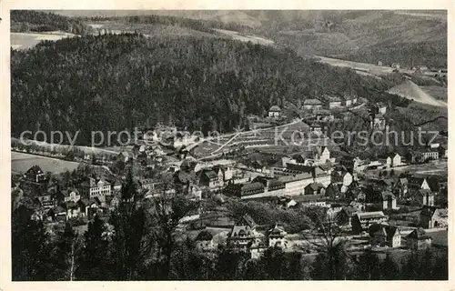 AK / Ansichtskarte Oberschlema Erzgebirge Radiumbad Fliegeraufnahme Oberschlema Erzgebirge Kat. Bad Schlema