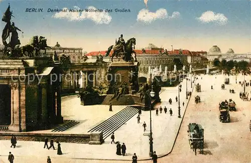 AK / Ansichtskarte Berlin Denkmal Kaiser Wilhelm des Grossen Berlin Kat. Berlin