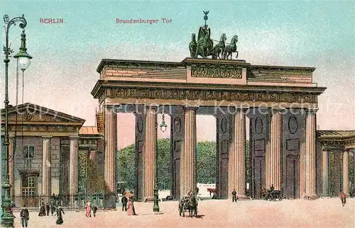 AK / Ansichtskarte Berlin Brandenburger Tor Berlin Kat. Berlin