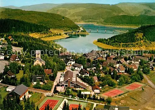 AK / Ansichtskarte Schulenberg Oberharz Fliegeraufnahme mit Okertalsperre Schulenberg Oberharz Kat. Schulenberg im Oberharz