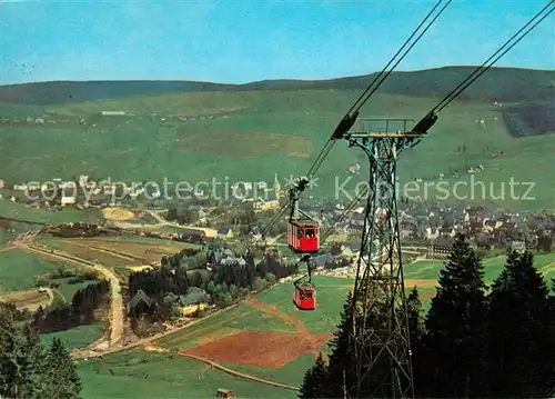 AK / Ansichtskarte Oberwiesenthal Erzgebirge Seilbahn  Oberwiesenthal Erzgebirge Kat. Oberwiesenthal