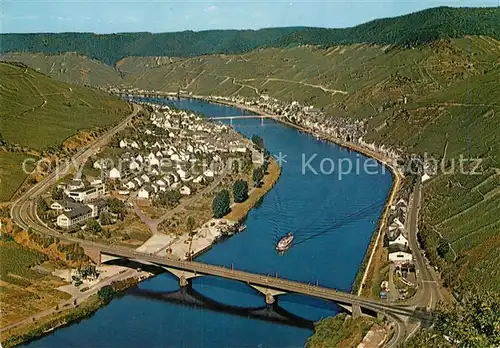 AK / Ansichtskarte Zell Mosel Fliegeraufnahme Zell Mosel Kat. Zell (Mosel)