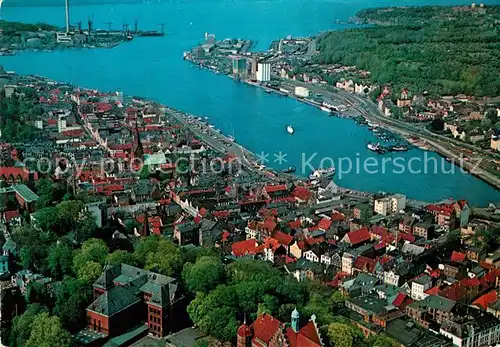 AK / Ansichtskarte Flensburg Fliegeraufnahme Foerde Flensburg Kat. Flensburg