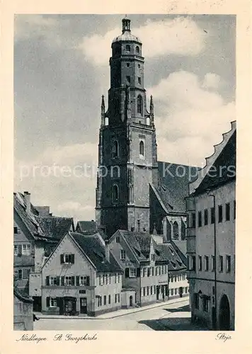 AK / Ansichtskarte Noerdlingen St. Georgskirche Noerdlingen Kat. Noerdlingen