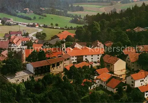 AK / Ansichtskarte Kollnburg Burggasthof Bayerischer Wald Fliegeraufnahme Kollnburg Kat. Kollnburg