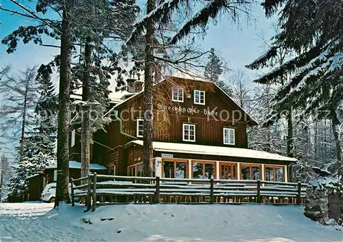 AK / Ansichtskarte Breitenstein Niederoesterreich Speckbacher Huette im Winter Breitenstein Kat. Breitenstein Semmering