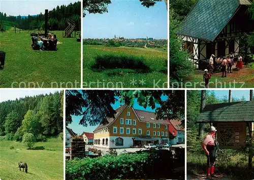 AK / Ansichtskarte Pfalzgrafenweiler Hotel Restaurant Cafe Schwanen Landschaftspanorama Schwarzwald Pfalzgrafenweiler Kat. Pfalzgrafenweiler