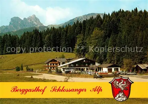 AK / Ansichtskarte Obermeilingen Pfronten Berggasthof Appartementhaus Schlossanger Alp Allgaeuer Alpen Obermeilingen Pfronten Kat. Pfronten