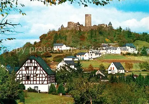 AK / Ansichtskarte Nuerburg Panorama Fachwerk Ruine Nuerburg Kat. Nuerburg