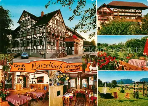 AK / Ansichtskarte Luetzelbach_Odenwald Gasthaus Pension Zur Neunkircher Hoehe  Luetzelbach Odenwald Kat. Luetzelbach