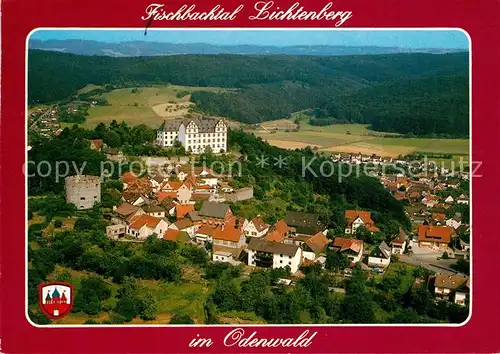 AK / Ansichtskarte Lichtenberg_Odenwald Fliegeraufnahme Lichtenberg Odenwald Kat. Fischbachtal